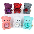 Eternal Love Rose Bear – A Rotating Jewelry Surprise She’ll Never Forget